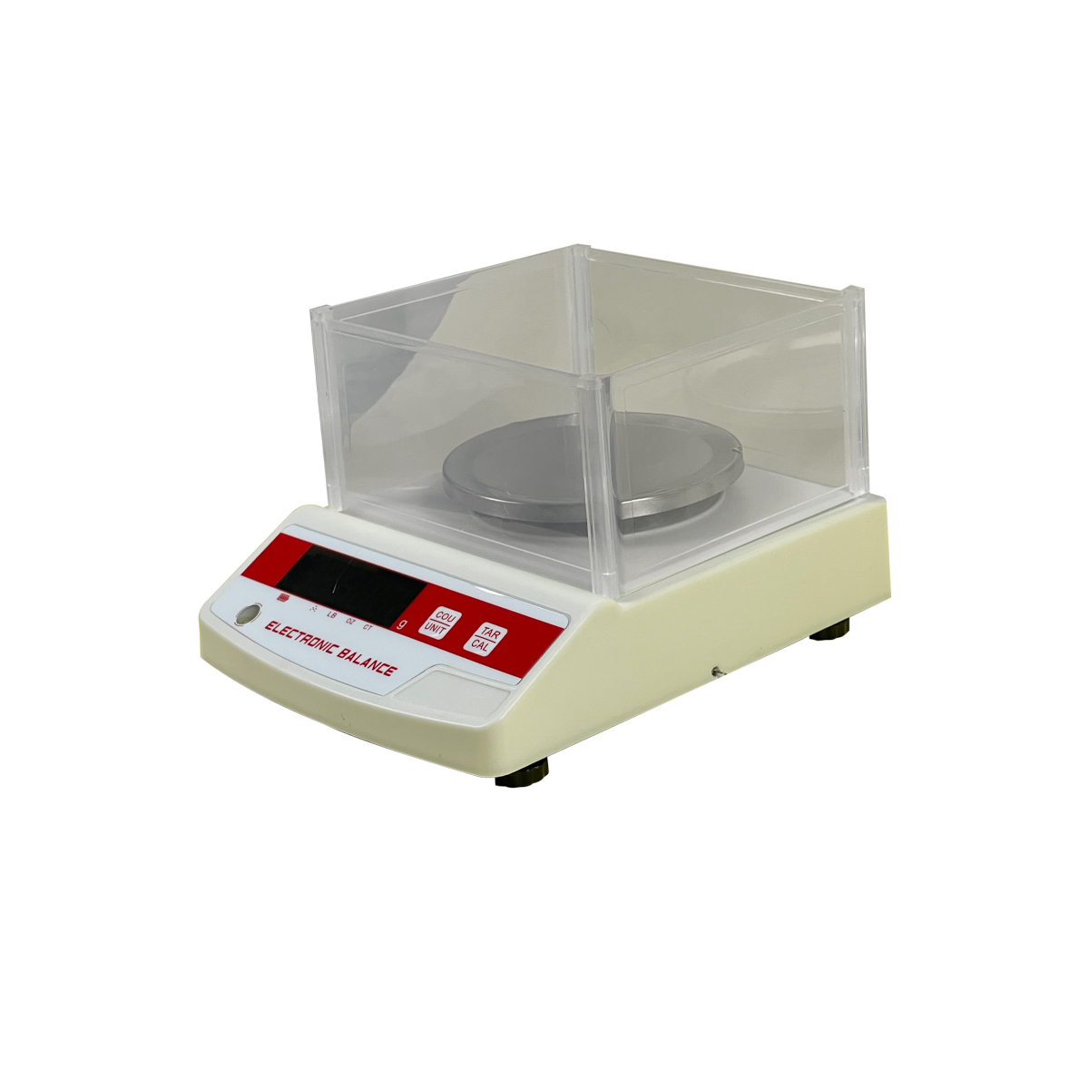Weighing scale and load capacity, 3 kg, red